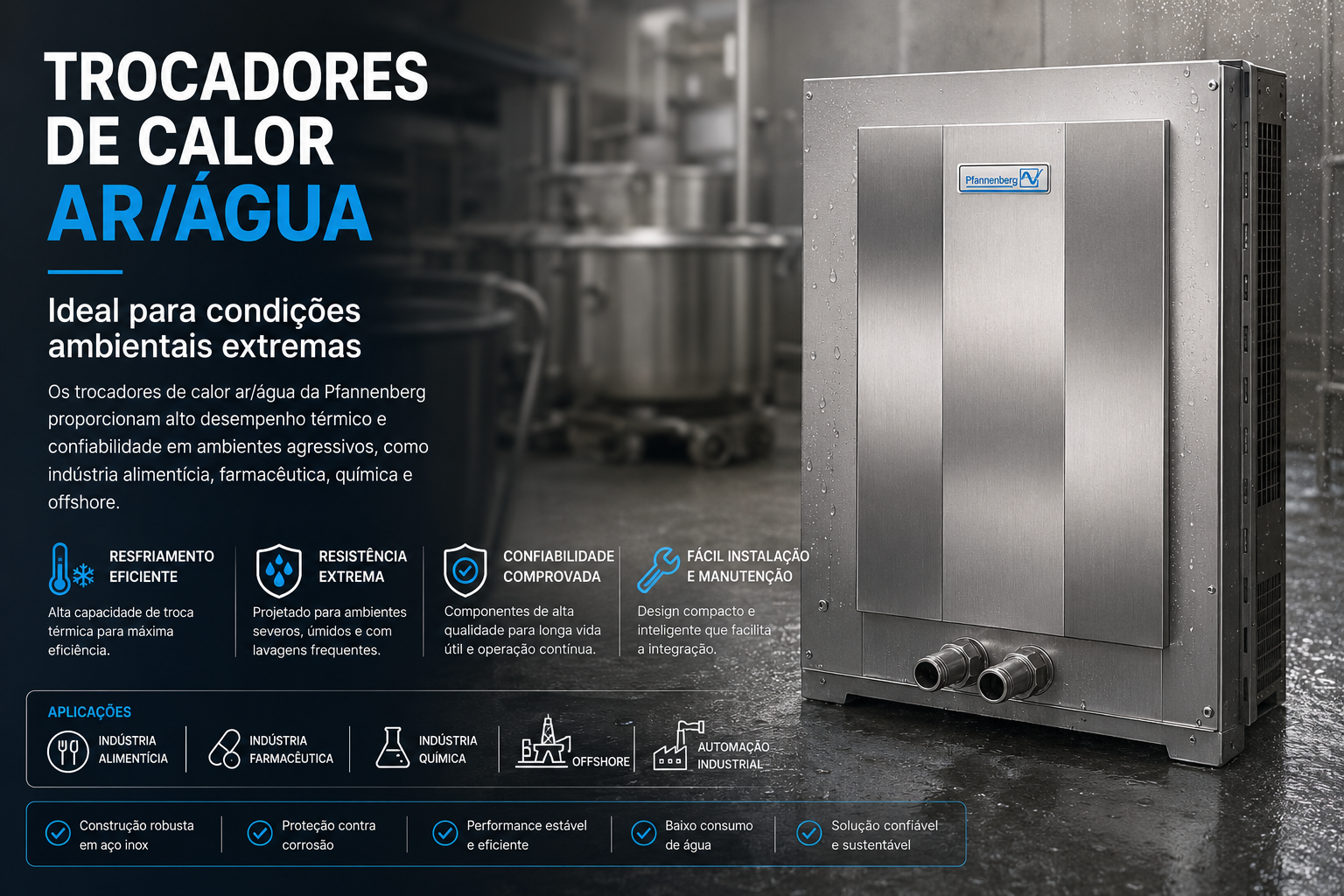 Trocador de calor ar-agua